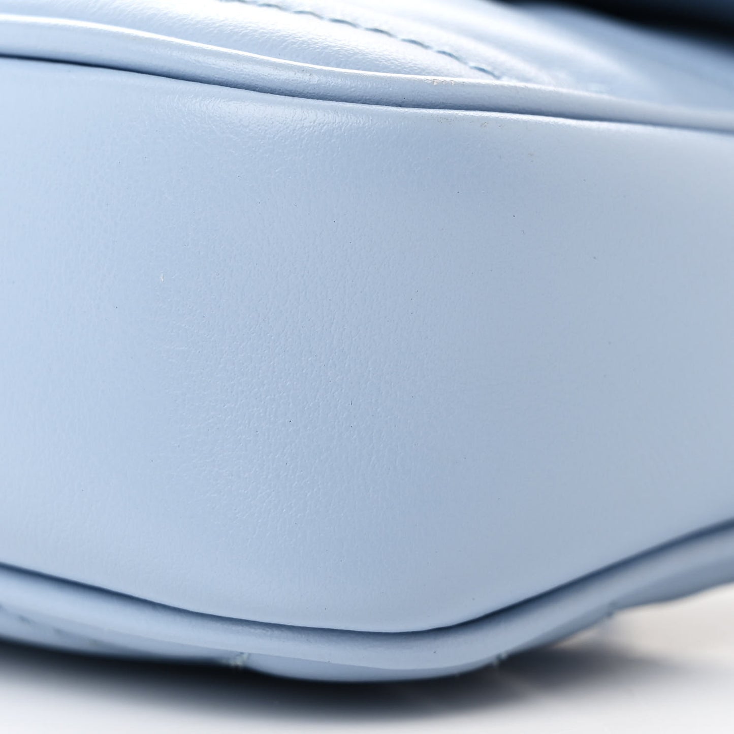 Calfskin Matelasse Monochrome GG Marmont Chain Belt Bag Porcelain Light Blue