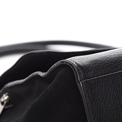 Celine Drummed Calfskin Suede Double Zip Trapeze Black 9 of 13