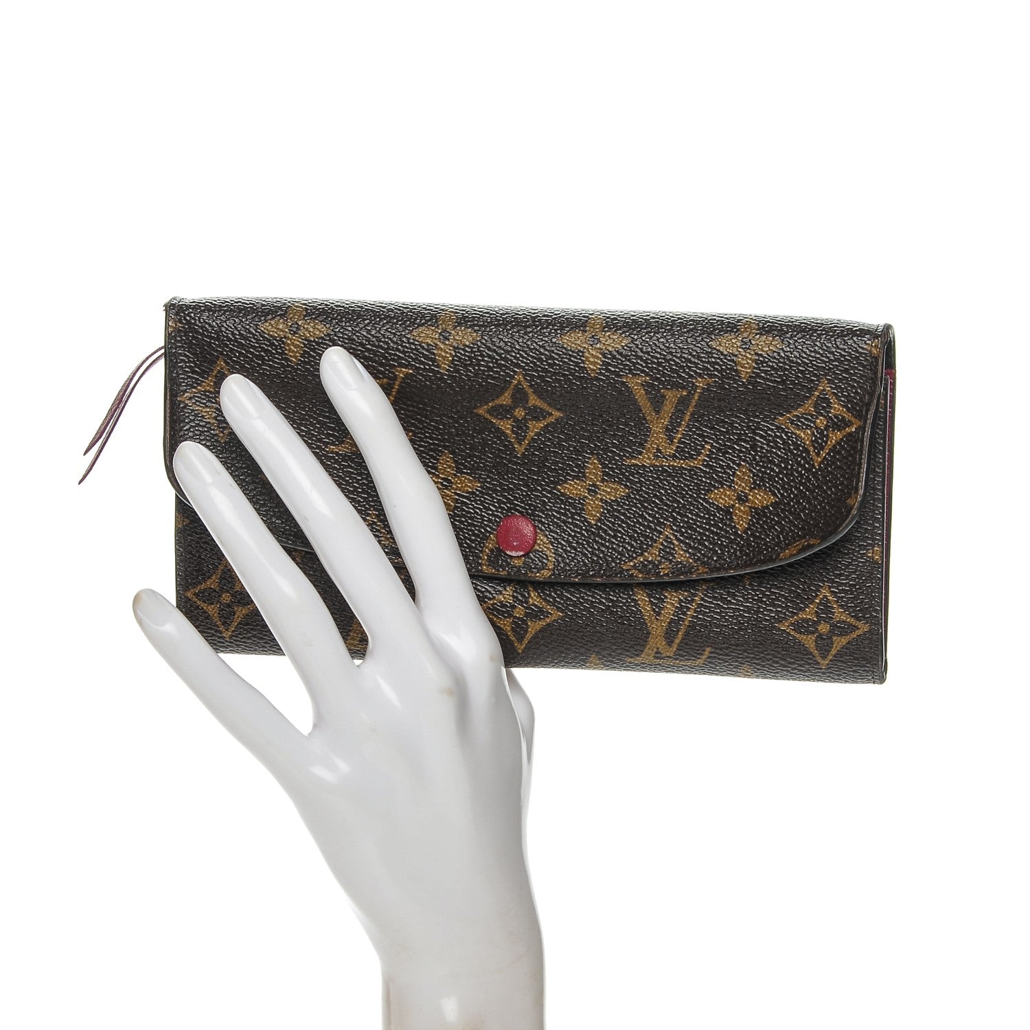 Louis Vuitton Monogram Emilie Wallet Fuchsia 2 of 8