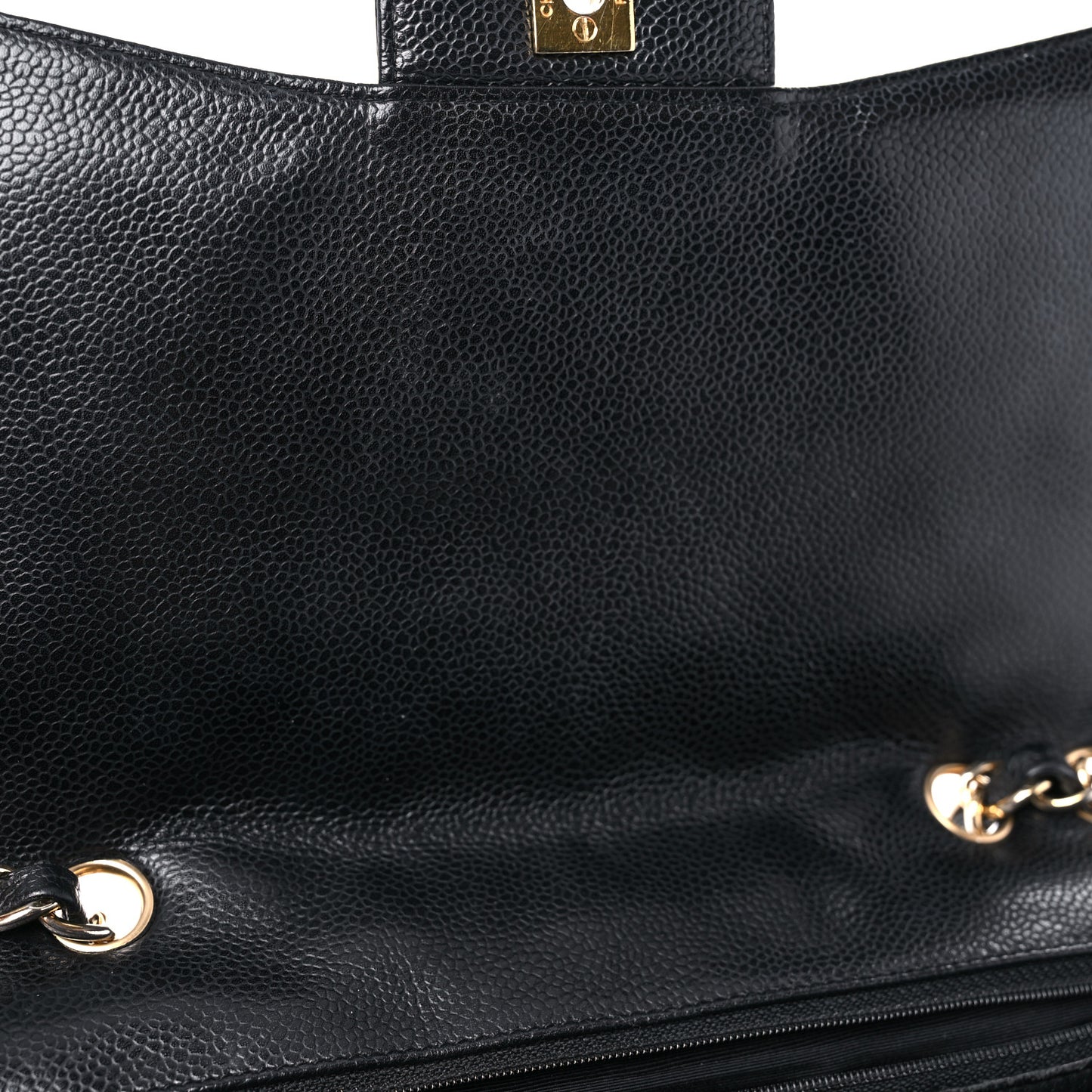 Caviar Quilted Jumbo Single Flap Black