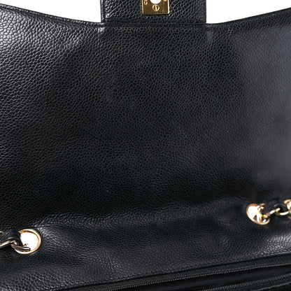 Chanel Caviar Quilted Jumbo Single Flap Black 16 of 23