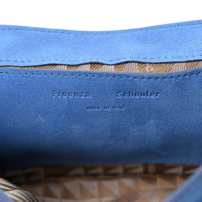 Proenza Schouler Suede PS1 Mini Pouch Messenger Bag Slate Blue 6 of 14