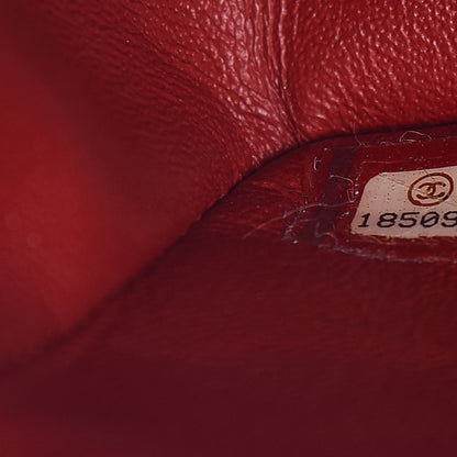Chanel Patent Calfskin Quilted Mini Rectangular Flap Red 7 of 9