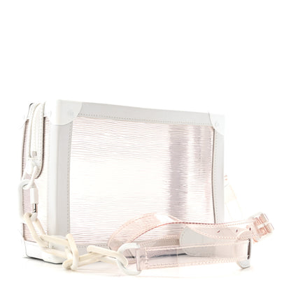 Louis Vuitton Calfskin PVC Epi Plage Soft Trunk Optic White 3 of 12