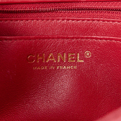 Chanel Aged Calfskin Quilted 2.55 Reissue Mini Flap Red 6 of 12