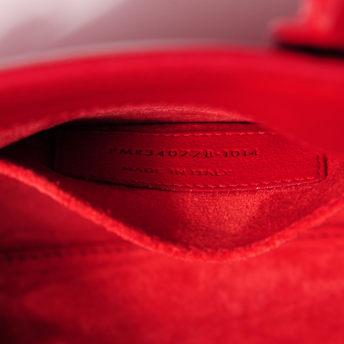 Calfskin Nano Sac De Jour Lipstick Red