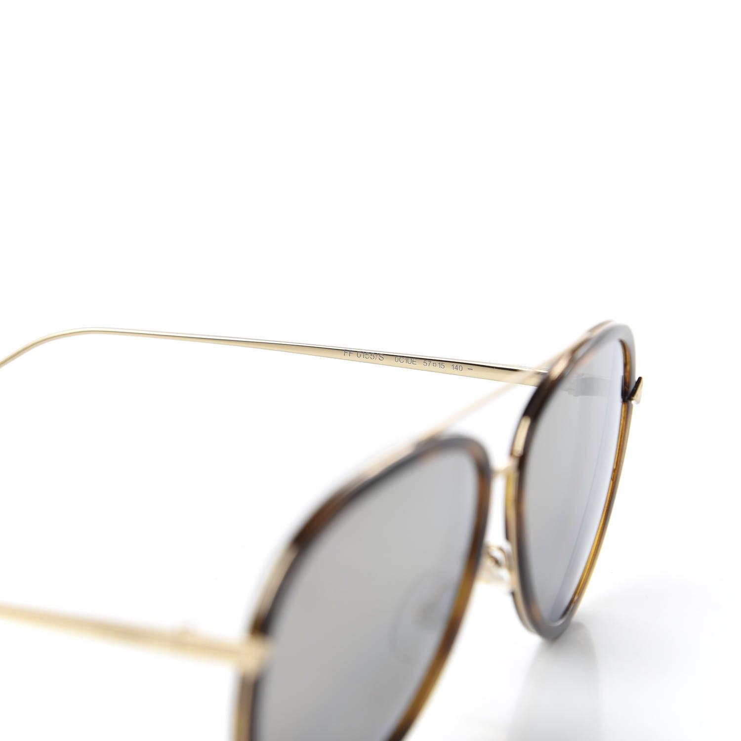 Fendi Acetate Metal Aviator Sunglasses FF G155/S Havana 6 of 7