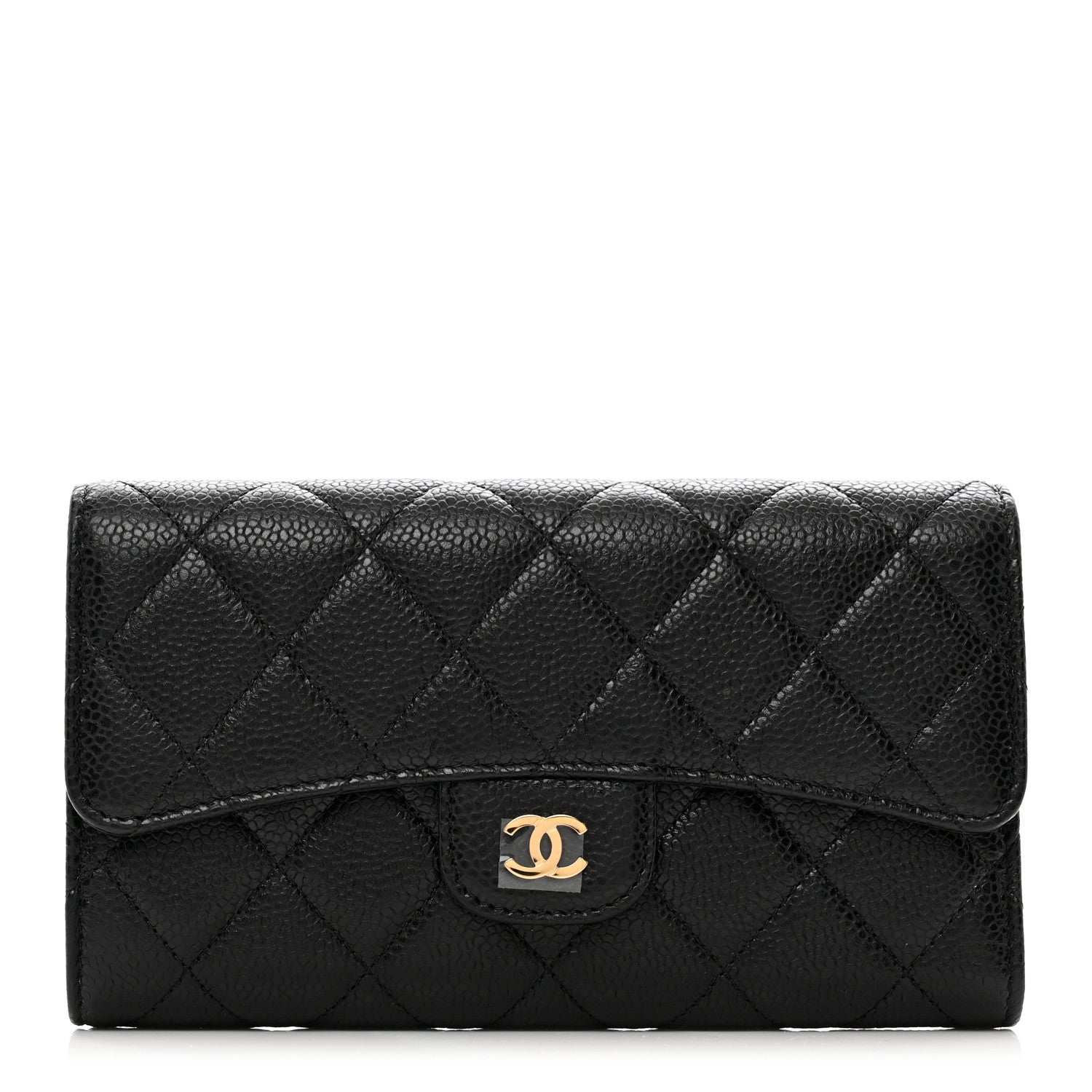 Chanel Caviar Quilted Large Flap Wallet Black 1 of 8