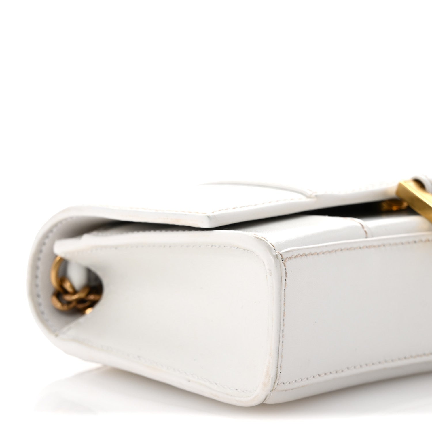 Balenciaga Shiny Box Calfskin Hourglass Chain Bag White 10 of 14