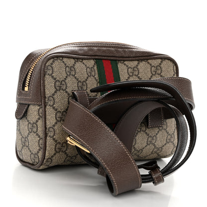 Gucci GG Supreme Monogram Web Small Ophidia Belt Bag 95 38 Dark Brown 3 of 10