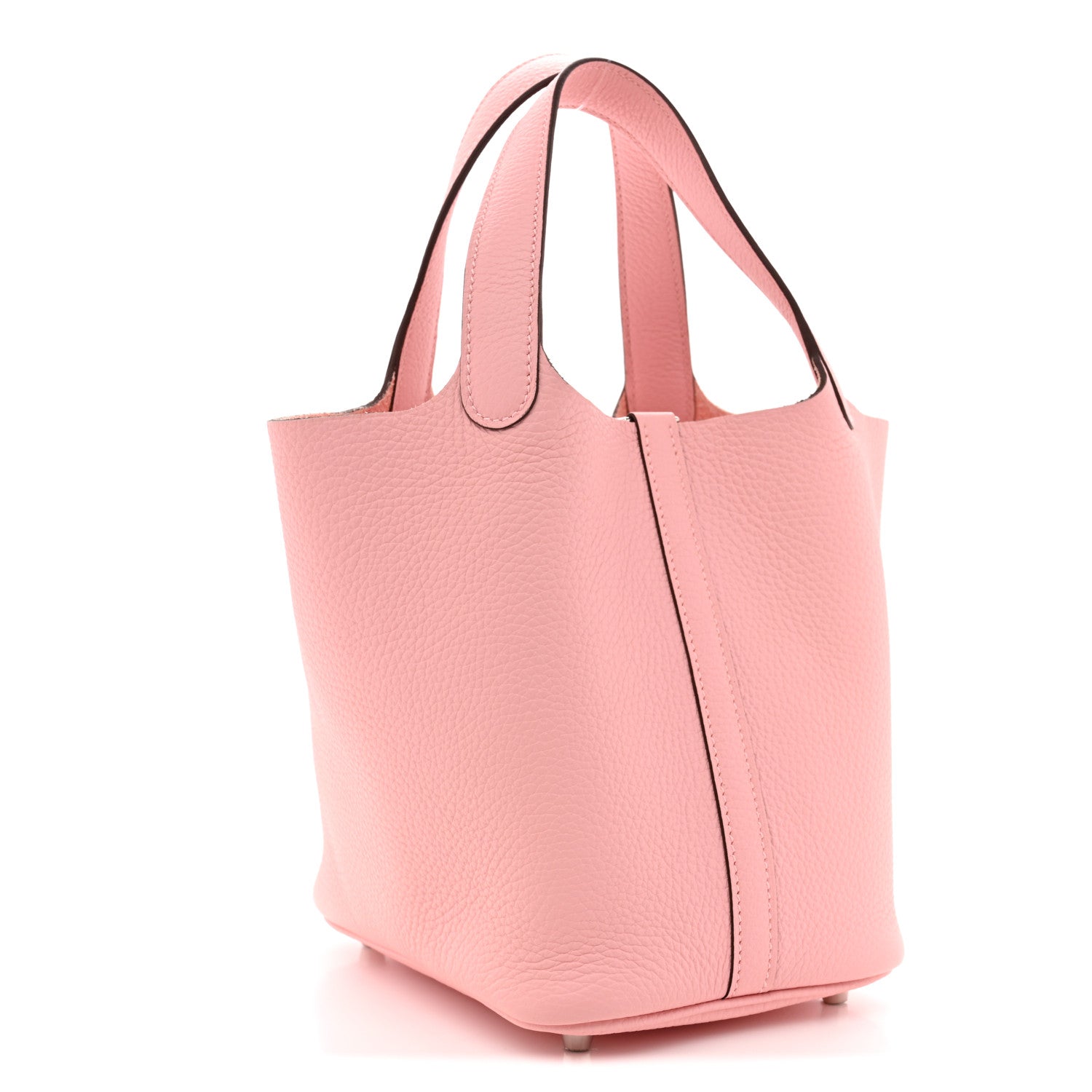 Hermes Taurillon Clemence Picotin Lock 18 PM Rose Sakura 3 of 11
