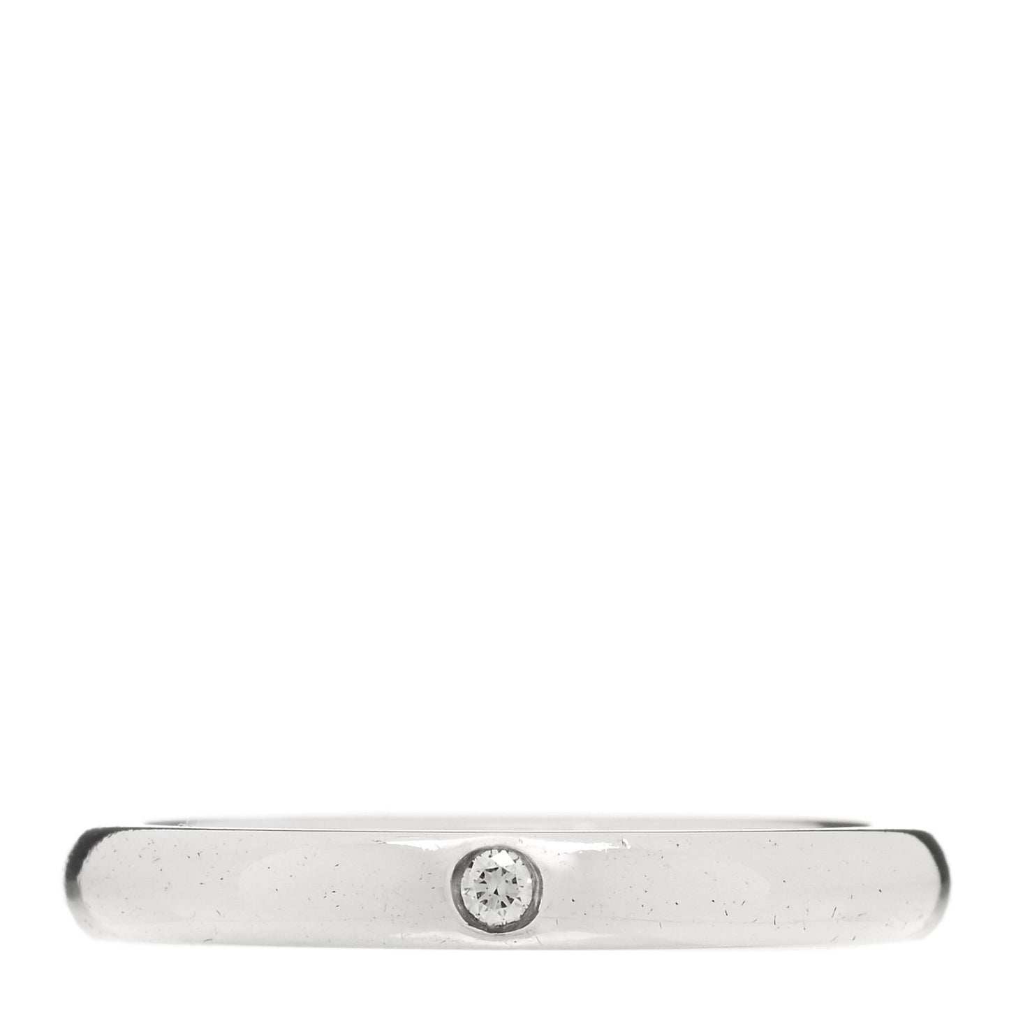 Sterling Silver Diamond Elsa Peretti Band Ring 53 6.5