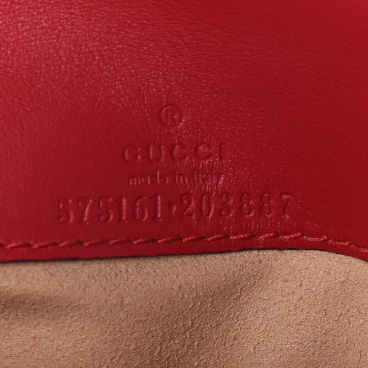 Gucci Calfskin Matelasse GG Marmont 2.0 Coin Purse On A Chain Hibiscus Red 6 of 8