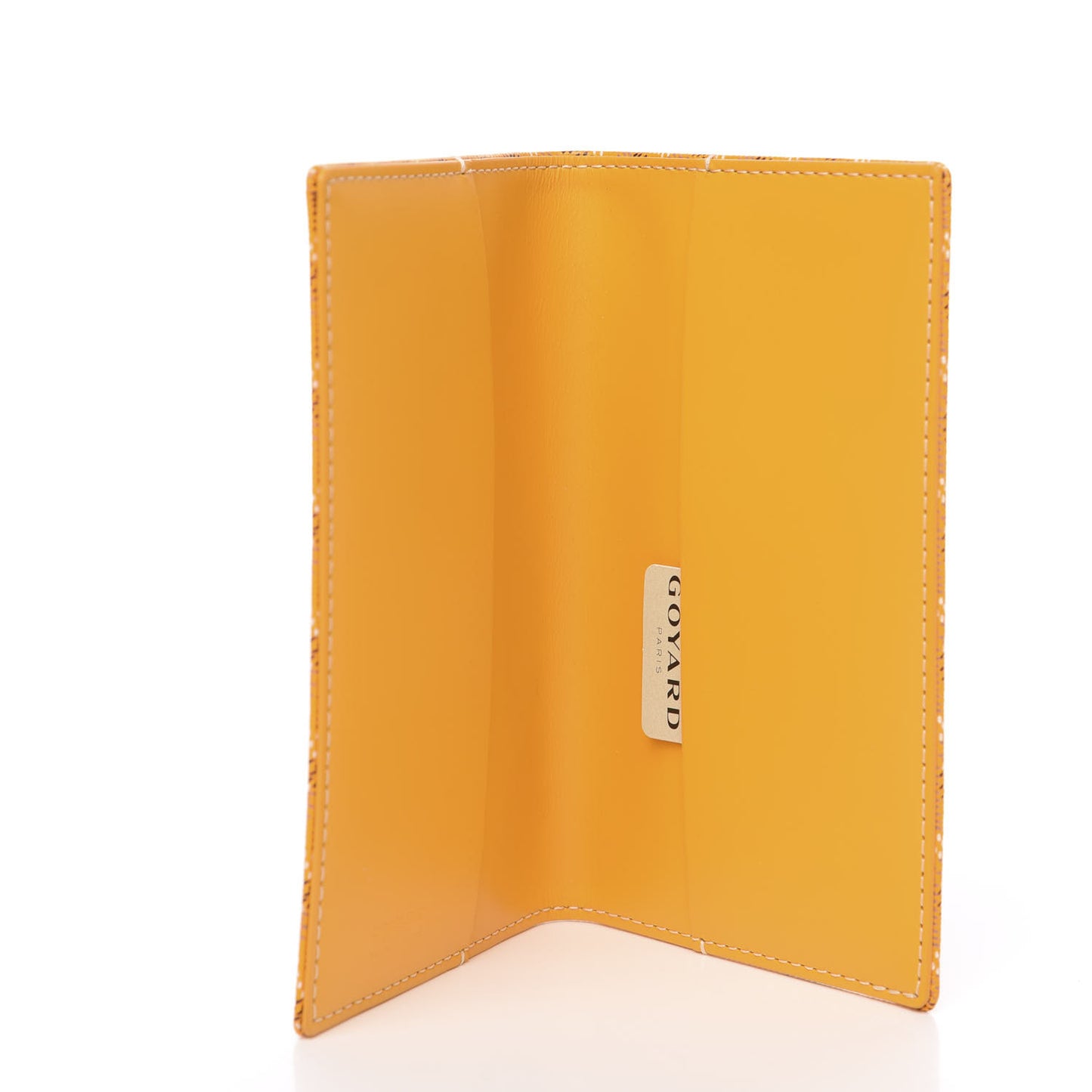 Goyardine Passport Holder Yellow