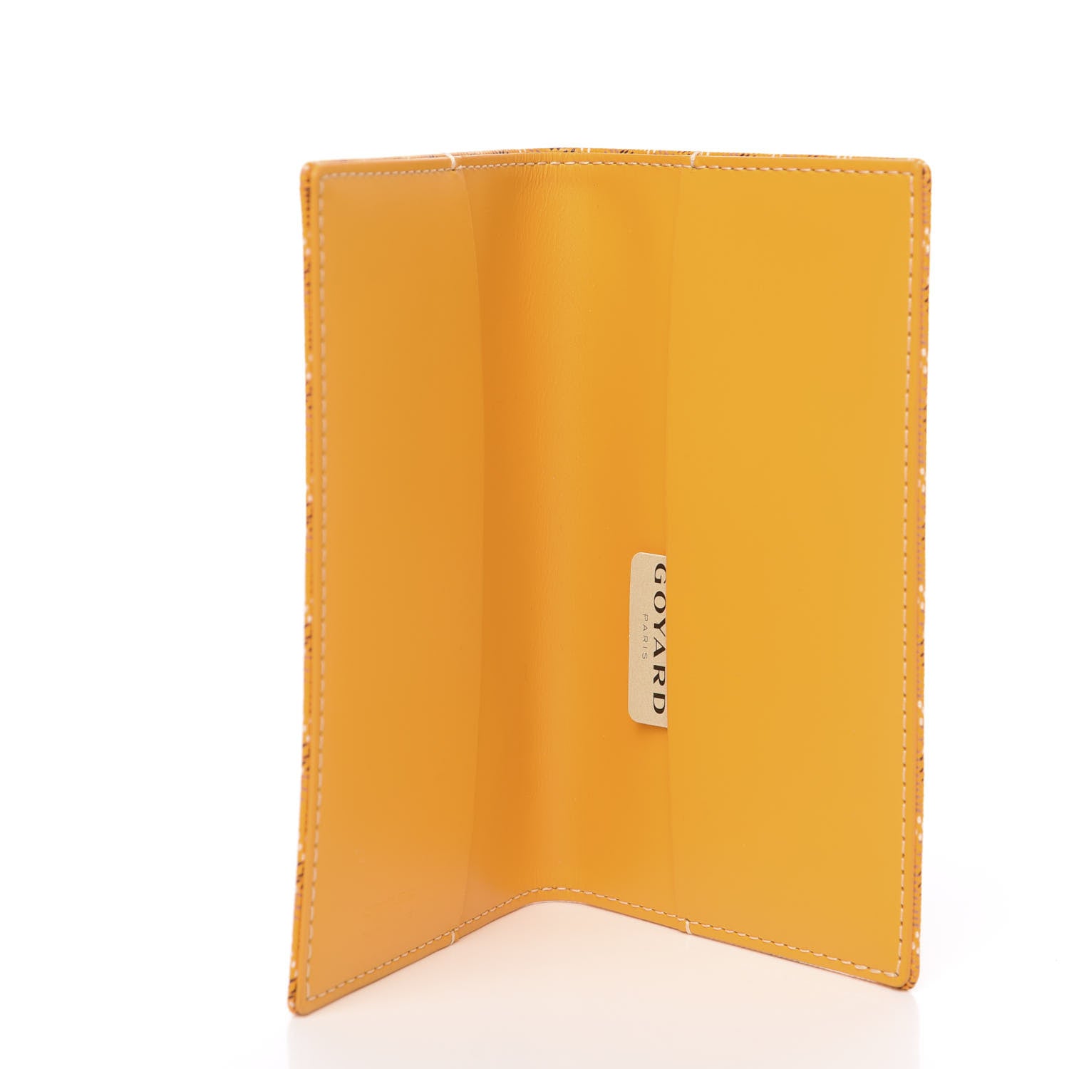 Goyard Goyardine Passport Holder Yellow 4 of 5