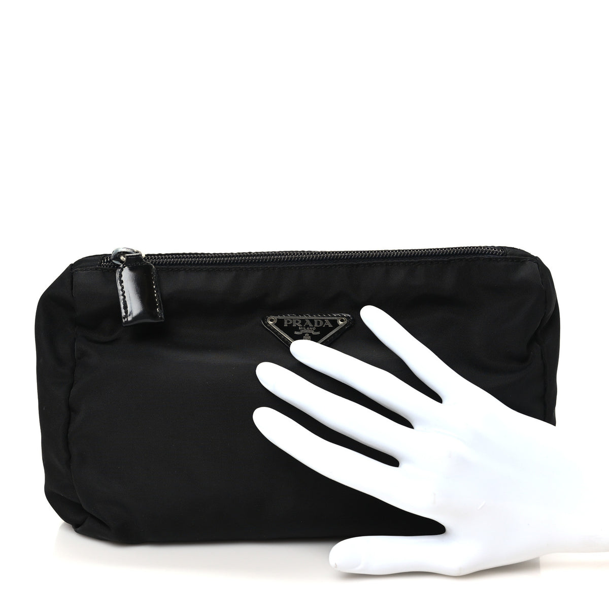 Nylon Vela Cosmetic Pouch Black