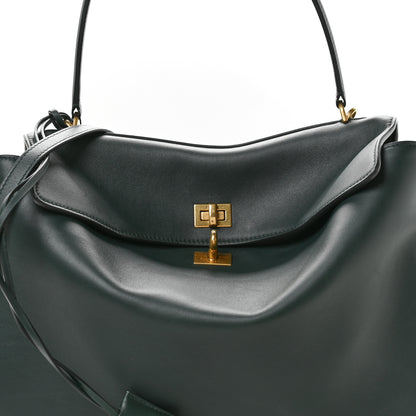 Balenciaga Natural Smooth Calfskin Medium Rodeo Top Handle Handbag Pine Green 8 of 10