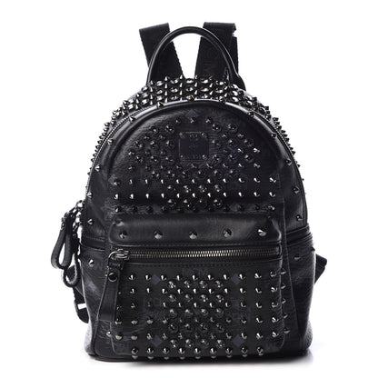 MCM Visetos Swarovski Mini Stark Diamond Backpack Black 1 of 11
