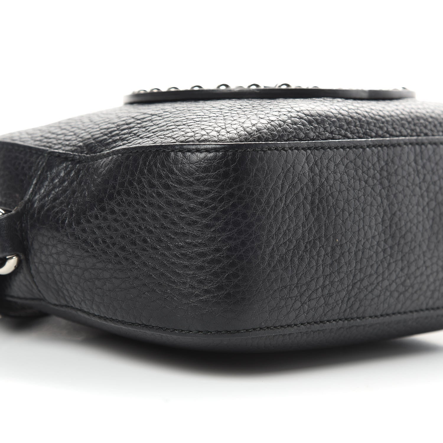 Gucci Pebbled Calfskin Studded Small Soho Disco Bag Black 9 of 14