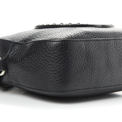Gucci Pebbled Calfskin Studded Small Soho Disco Bag Black 9 of 14