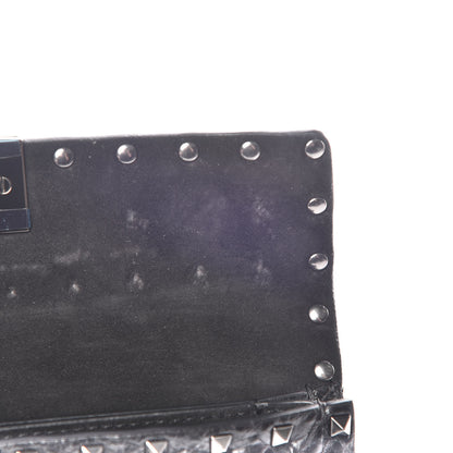 Valentino Garavani Craquele Nappa Rockstud Spike Crossbody Bag Black 9 of 10