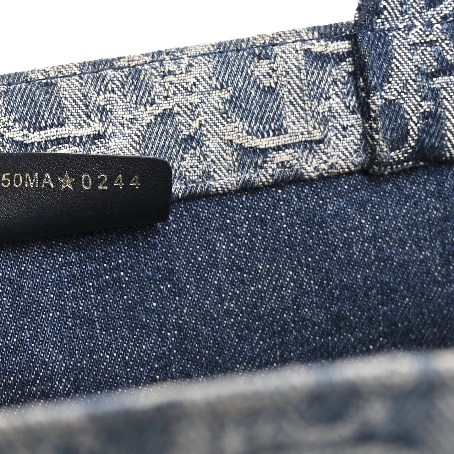 Oblique Denim Medium Book Tote Blue