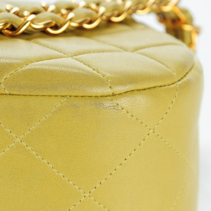 Chanel Lambskin Quilted Shoulder Flap Bag Green 11 of 11