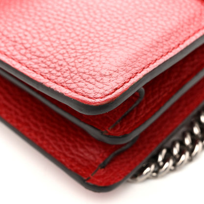 Gucci Dollar Calfskin Swarovski Crystal Small Dionysus Shoulder Bag Hibiscus Red 12 of 13