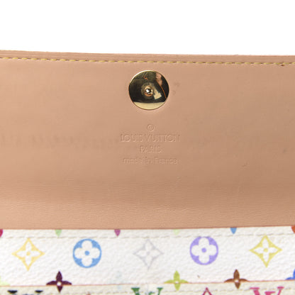 Louis Vuitton Monogram Multicolor Sarah Wallet White 6 of 10
