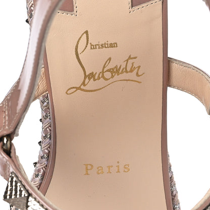 Christian Louboutin Calfskin Cubiste Pyraclou 60 Platform Sandals 39 Nude 8 of 9