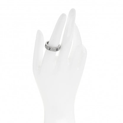 Cartier 18K White Gold Diamond Ceramic LOVE Paved Ring 57 8 2 of 5