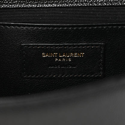 Saint Laurent SAINT LAURENT Grain De Poudre Medium Classic Monogram Kate Satchel Black 6 of 9