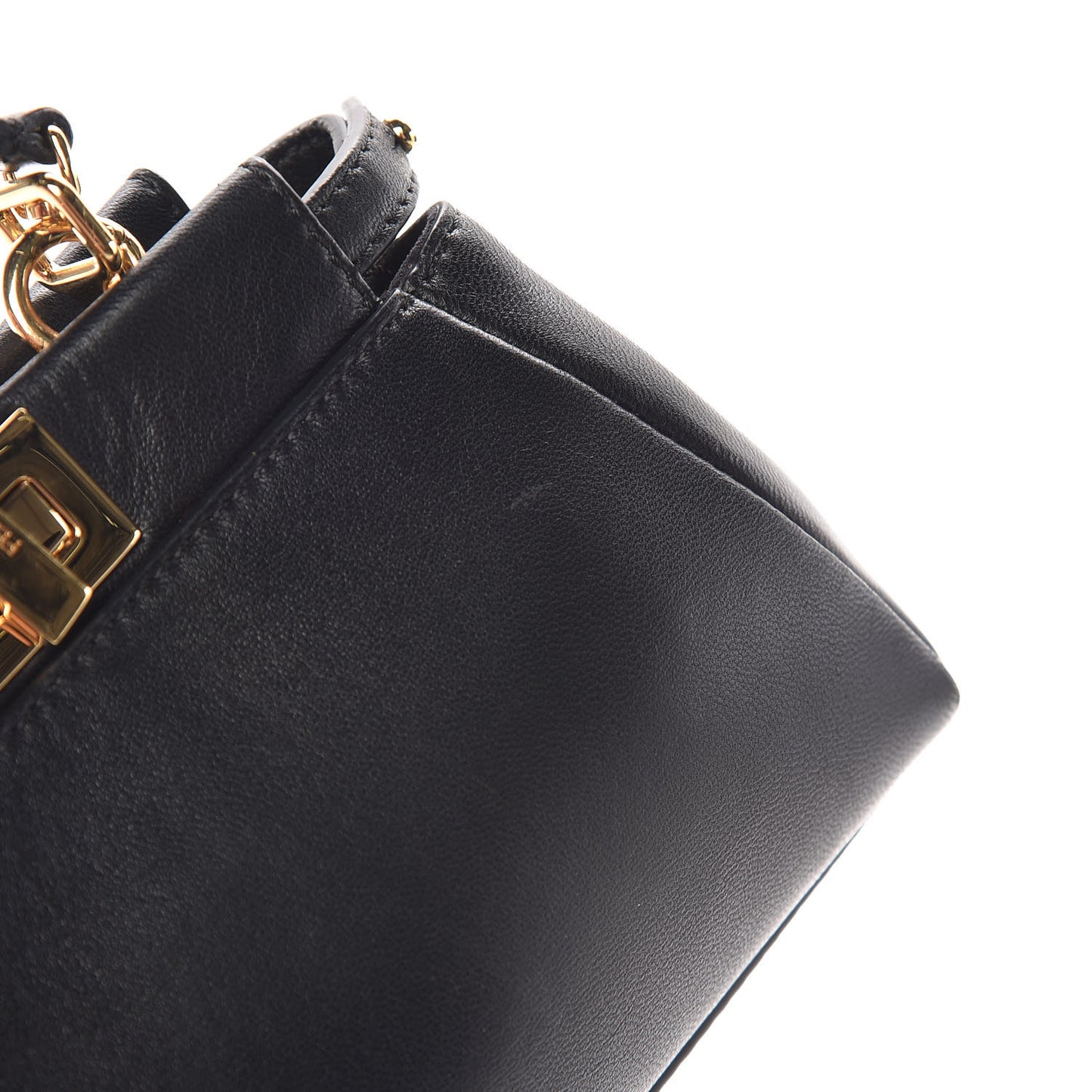 Nappa Micro Peekaboo Iconic Satchel Black