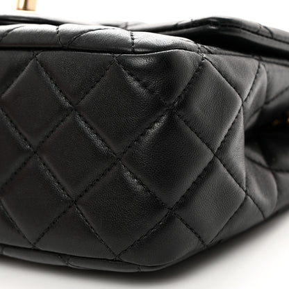 Chanel Lambskin Quilted Mini Pearl Crush Flap Black 10 of 10