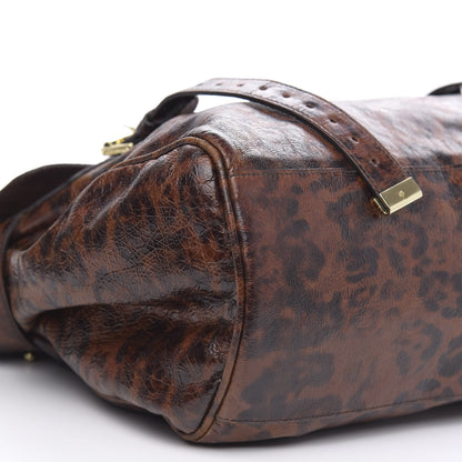 Mulberry Shiny Leopard Oversized Alexa Dark Oak 10 of 17