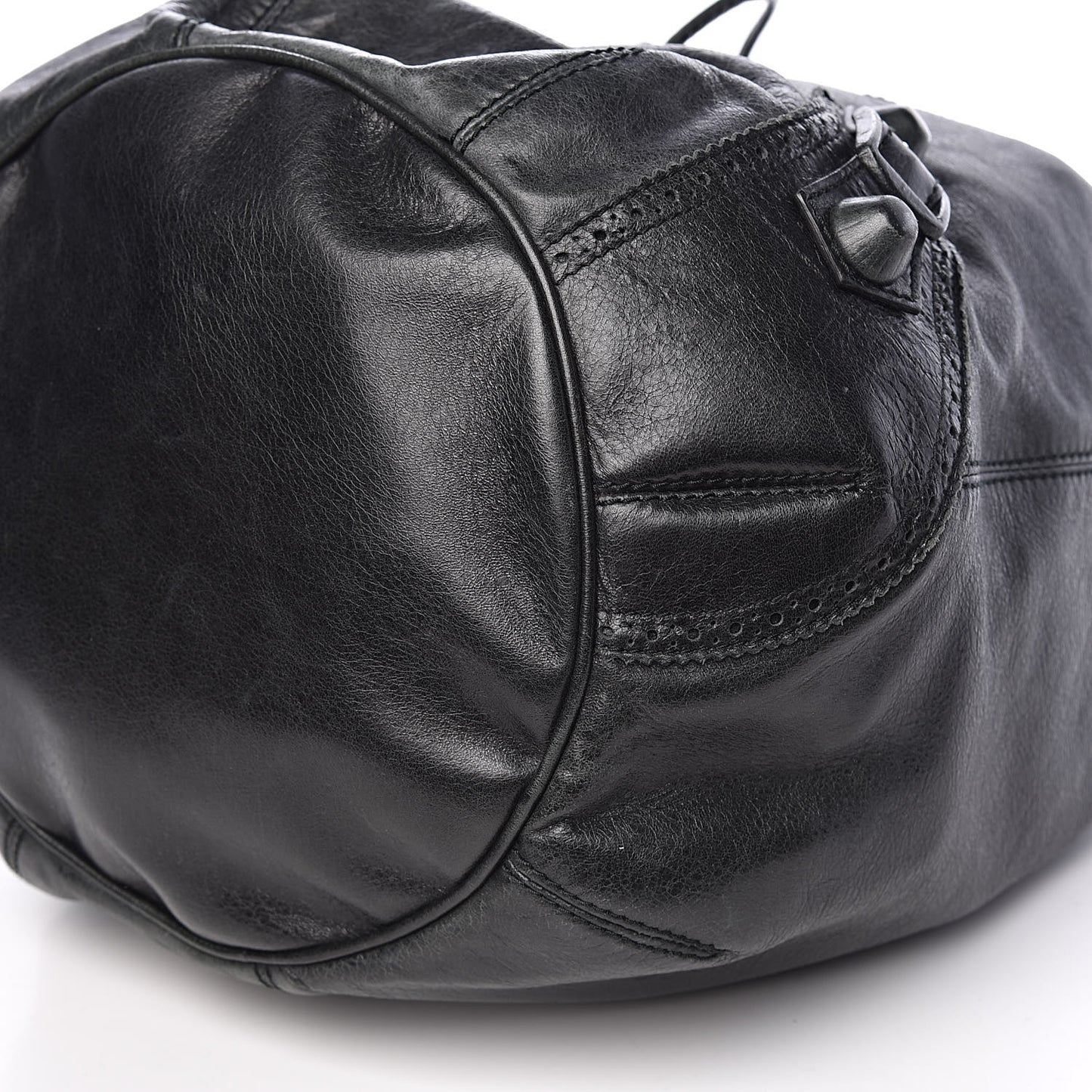Agneau Giant Brogues Hardware Pompon Anthracite