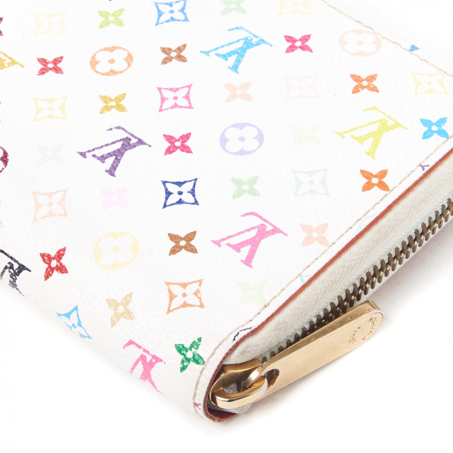Monogram Multicolor Zippy Wallet White Eglantine