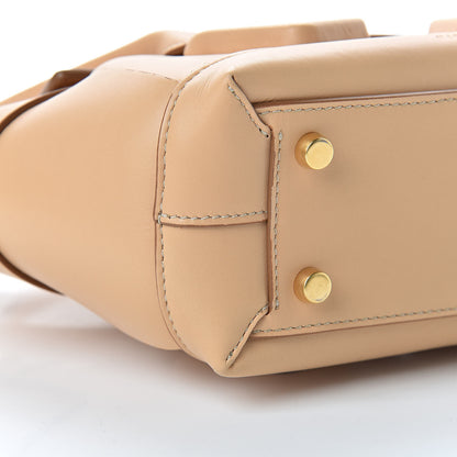 Bottega Veneta French Calfskin Maxi Intrecciato Mini Arco Nude 8 of 9