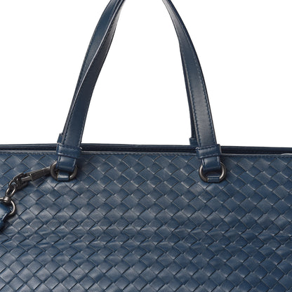 Bottega Veneta Nappa Intrecciato Large Top Handle Tote Denim 12 of 12