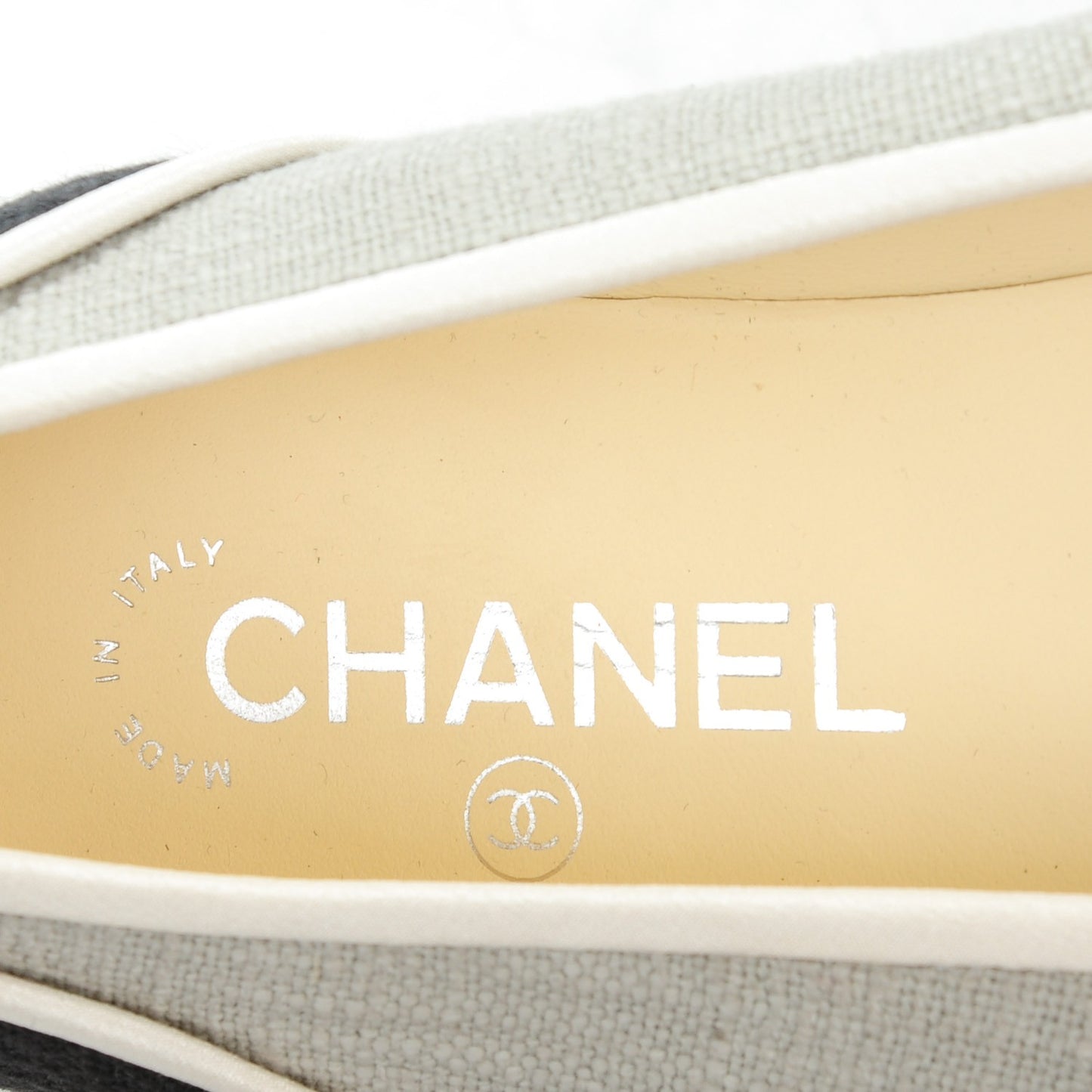 Cotton Cap Toe Espadrilles 40 Grey Black