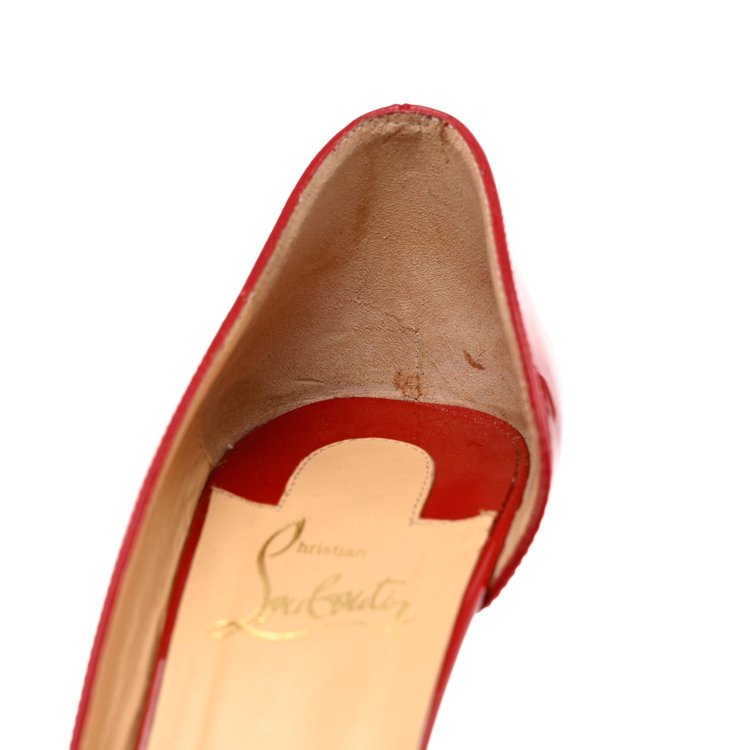 Christian Louboutin Patent Demi You 100 Pumps 40 Red 9 of 10