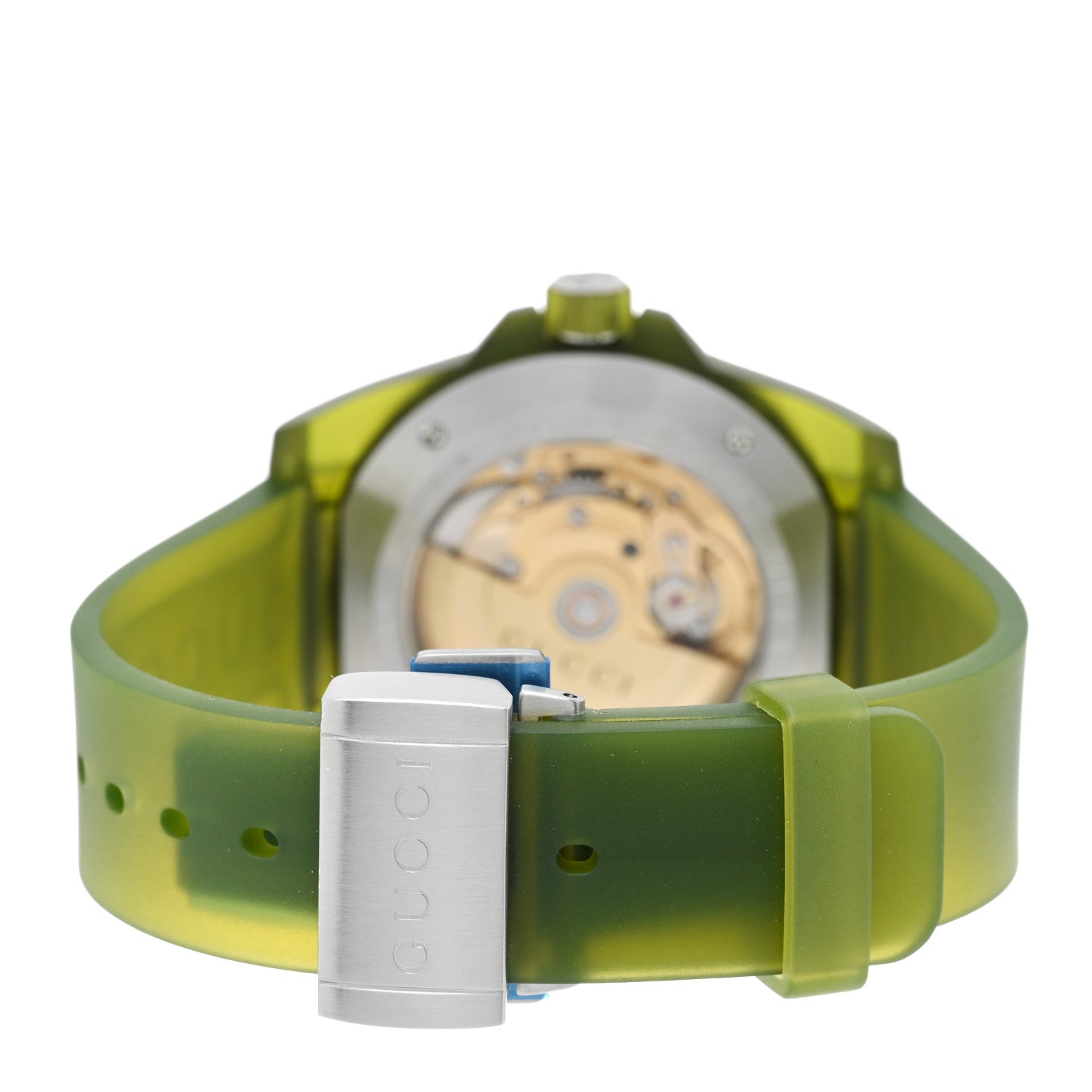 Gucci Stainless Steel Rubber 40mm Dive Quartz Watch Green 3 of 4