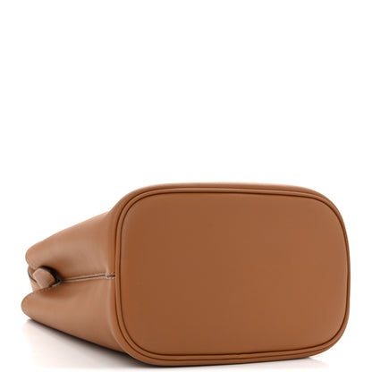 Prada Soft Grained Secchiello Bucket Bag Caramel 4 of 10