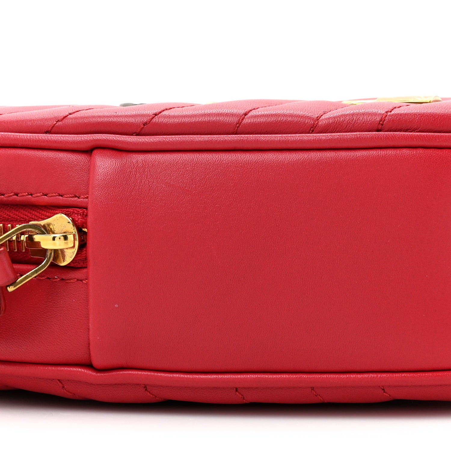 Louis Vuitton LOUIS VUITTON Calfskin Embellished New Wave Love Lock Heart Bag Ecarlate 8 of 11