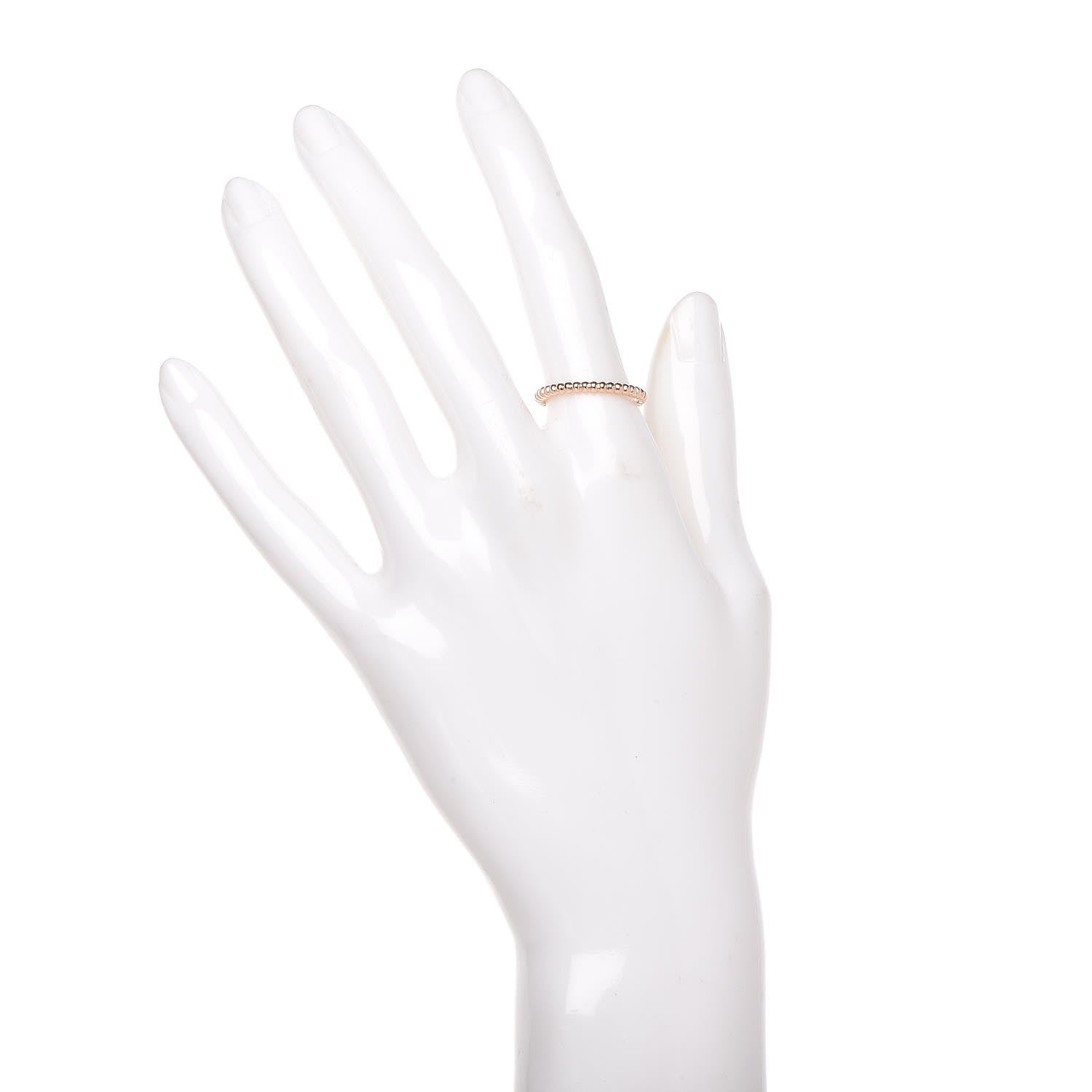 Van Cleef & Arpels 18K Rose Gold Small Perlee Ring 53 6.25 2 of 5