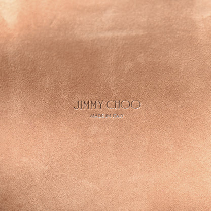 Jimmy Choo Satin Studded Lockett Petite Shoulder Bag Ballet Pink 6 of 10