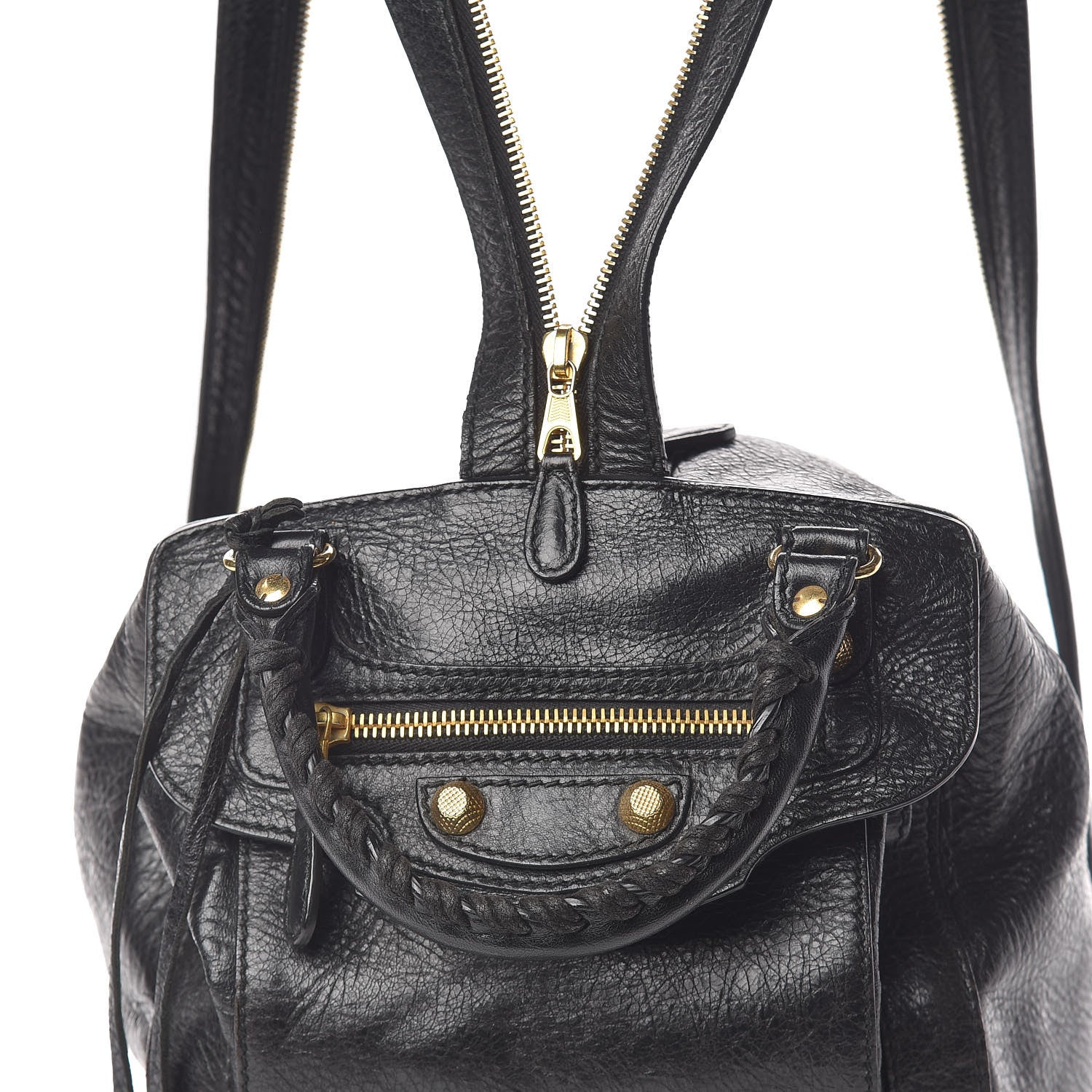 Balenciaga Agneau Giant 12 Gold Hardware Traveler Convertible Backpack Black 22 of 22