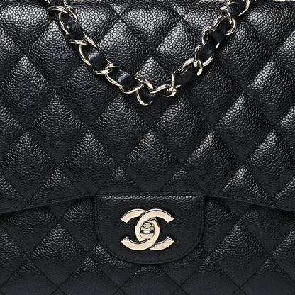 Chanel Caviar Quilted Jumbo Single Flap Black 9 of 13