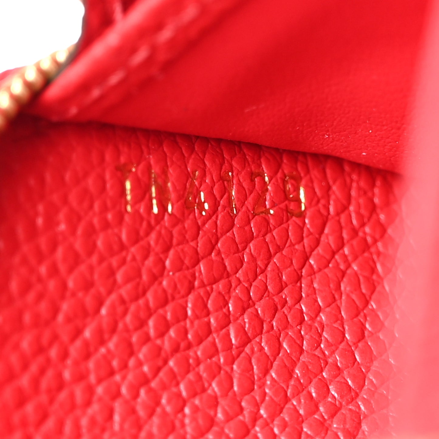 LOUIS VUITTON Empreinte Zippy Coin Purse Scarlet