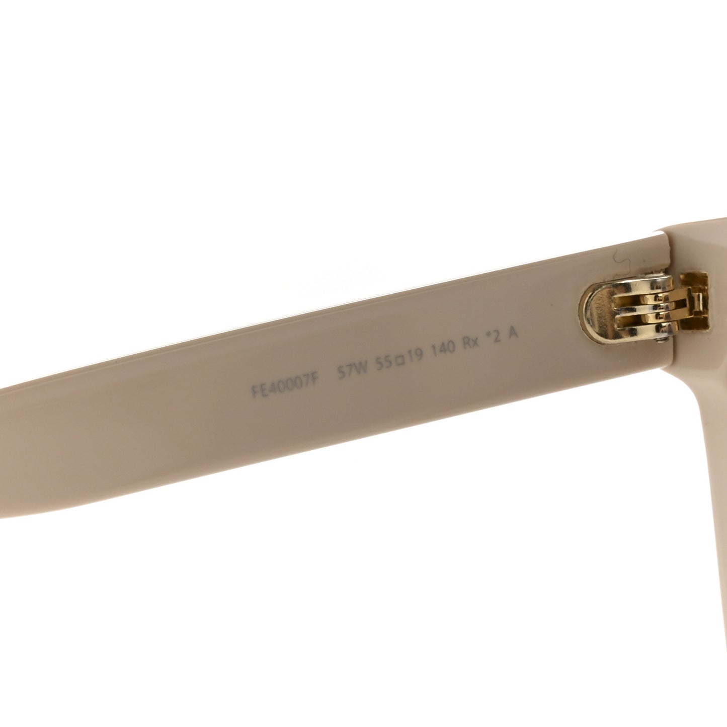 Acetate Square Sunglasses FE40007F Beige